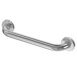 Silver handicap grab bar straight handrail